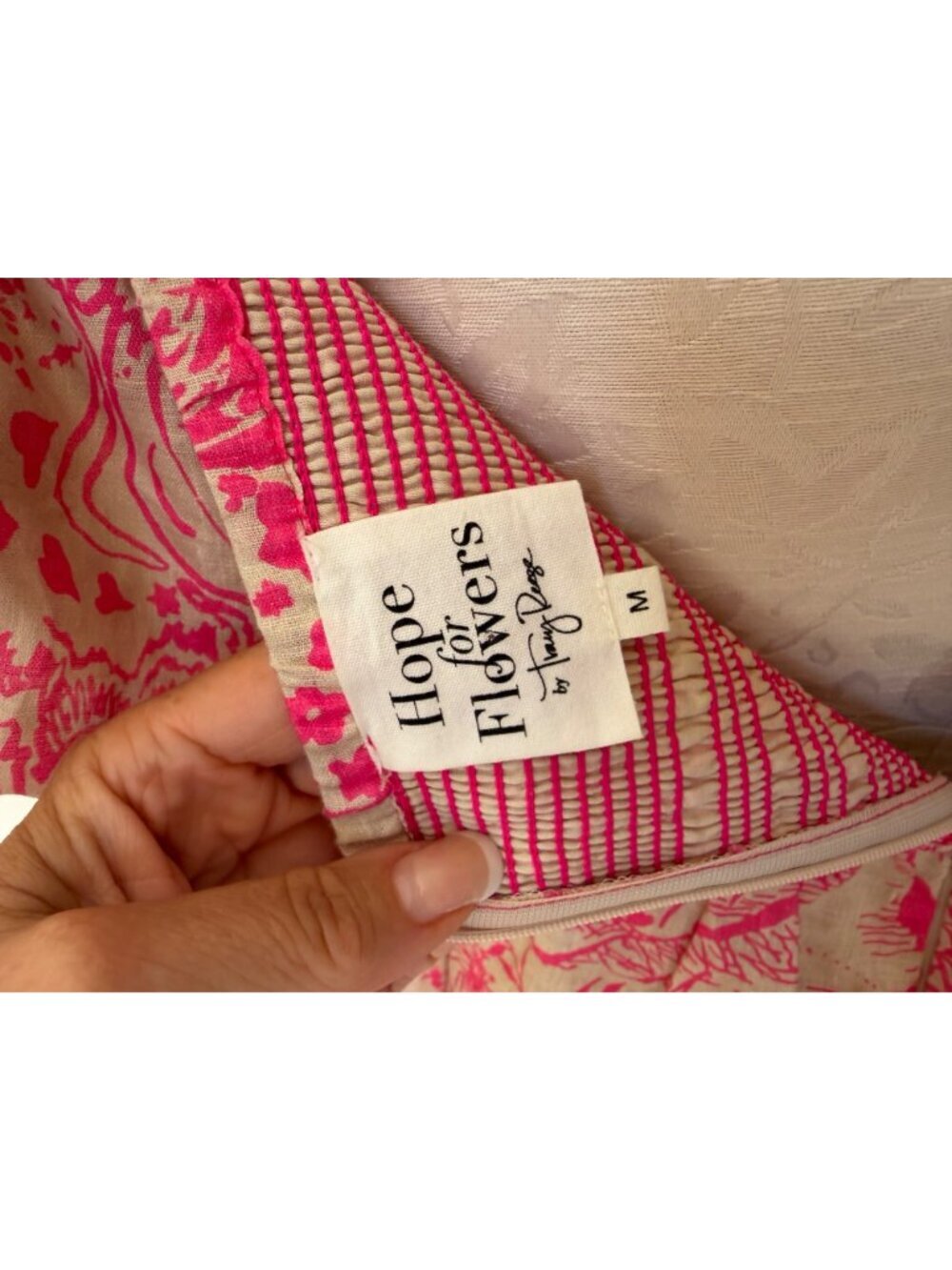 Hope for Flowers by Tracy Reese Womens Twist Frock A-line Midi Dress Size M Pink - Picture 7 of 12